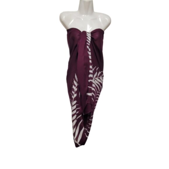 Womens Sarong Cotton Wrap, Handpainted Batik Wrapskirt Beach Pareo Beachwear-NEW - Picture 4 of 6